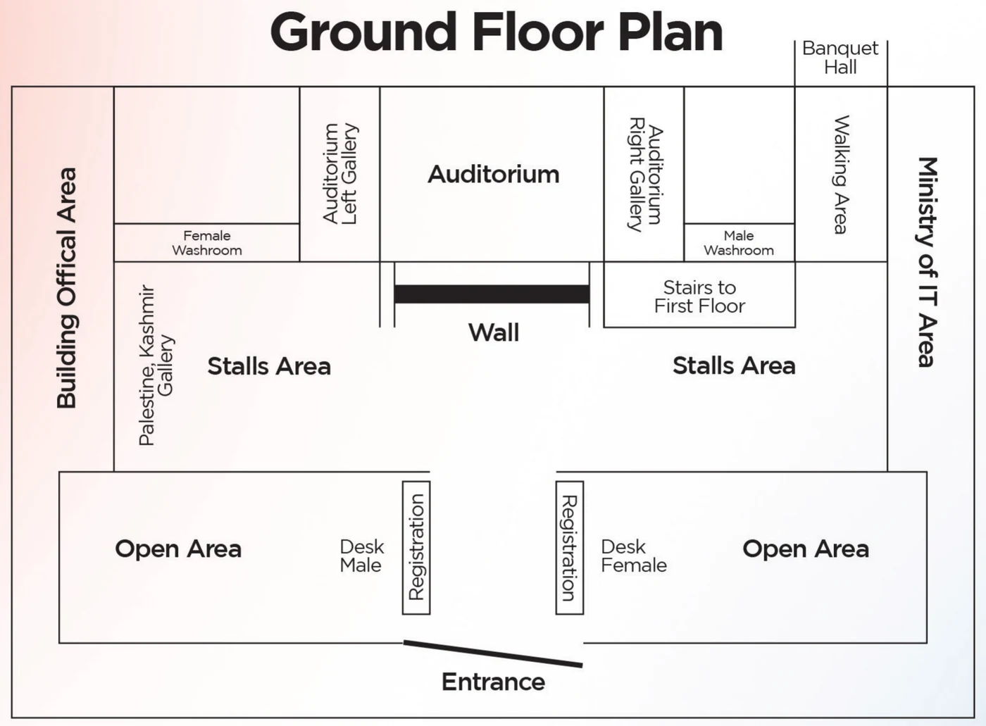Ground Floor plan of Pak-China Friendship Center